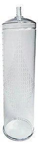 Cilindro Para Bomba Peniana Grande 27cm X 7,5 Cm Cilbb031 Manual Transparente