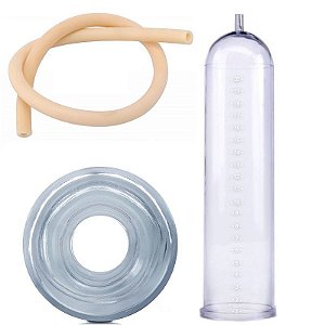 Kit Para Reposição Bomba Peniana Cilindro Anel E Mangueira