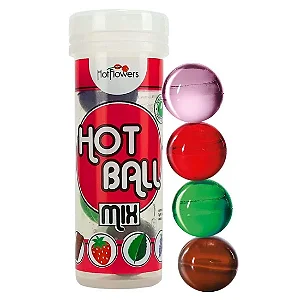 Hot Flowers Hot Ball Mix  Lubrificante Íntimo Beijável  HC 621