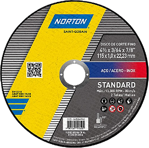 Disco de corte, 115 mm x 1 mm x 22,23 mm, standard, NORTON