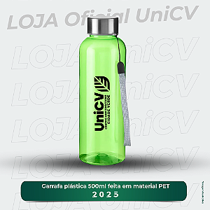 Garrafa plástica 500 ml feita em material PET