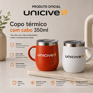 Copo térmico 350ml - com alça