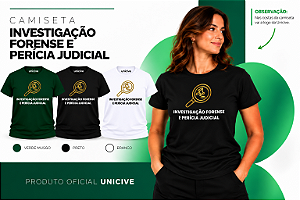 Camiseta Investigação Forense e Perícia Judicial