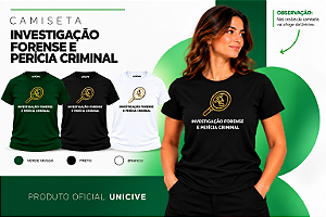 Camiseta Investigação Forense e Perícia Criminal