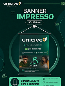 Banner Institucional 90x1,20 cm