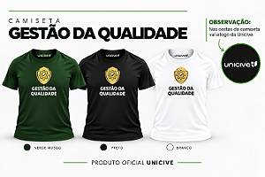 Camiseta Gestão da Qualidade