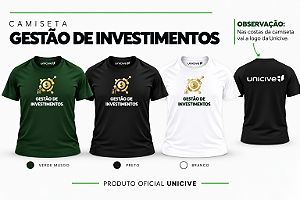 Camiseta Gestão de Investimentos