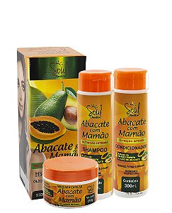 Kit Capilar Abacate & Mamão Soul Cosméticos