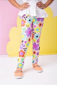 Legging Flora Lavanda Smile