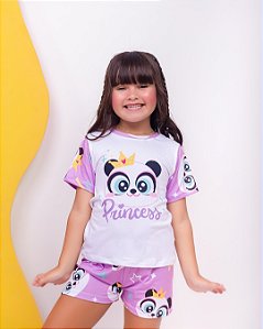 Pijama Panda Princess - Curto