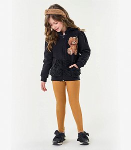 Conjunto Moletom casaco Ursinho