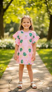 Vestido Abacaxi Rosa