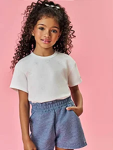 Blusa Strass Corações Off