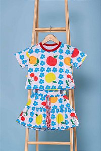 Conjunto Bambolê Flores e Frutas