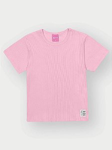 Blusa Canelada Rosa