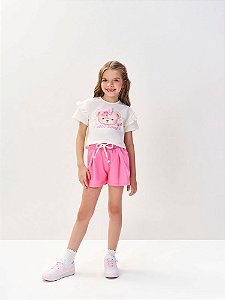 Conjunto Sooo Sweet – Ursinha + Short Rosa