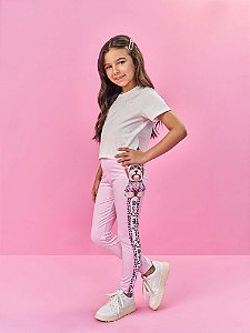 Legging Infantil Cinti Rosa Cachorrinha Fashion