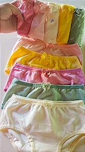 Kit 5 calcinhas lisas
