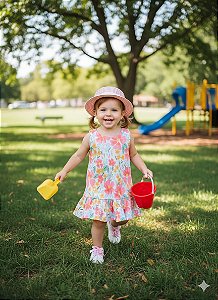 Vestido Jardim Encantado 🌸