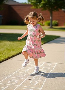 Vestido Flor de Algodão 🌸💗