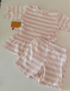 onjunto Doce Listrado 🍬💗