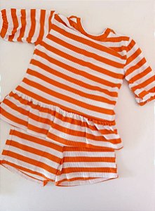 Conjunto Listras Sol ☀️🧡