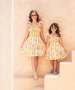 VESTIDO CLARISSE ESTRELA DO MAR