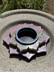 Porta-vela "Flor de Lótus"