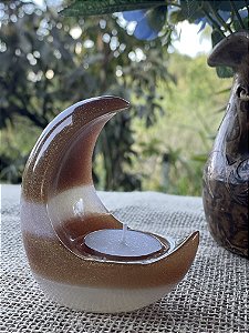 Porta-vela em formato de Lua