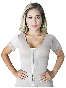 Camiseta 1/2 Perna - Manga Curta Bege