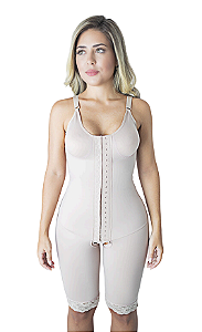 Modelador 1/2 Perna com Colchete Bege