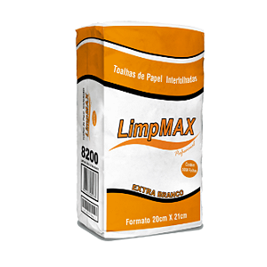 Papel Toalha Interfolhado 20X21cm Limpmax Extra Branco