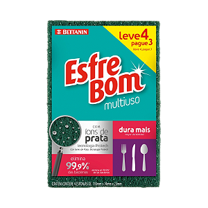 Esponja Multiuso Esfrebom Leve 4 Pague 3