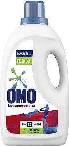 Lava Roupas Liquido Omo 3 Litros Lavagem Perfeita
