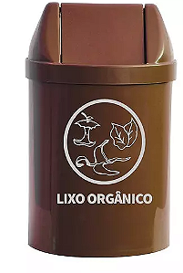 Cesto De Lixo 14L Bralimpia Coleta Seletiva Tampa Báscula