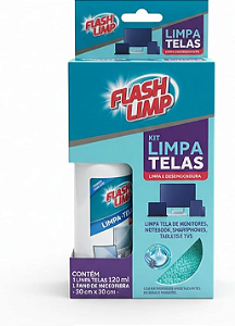 Kit Limpa Telas 120ml Flash Limp