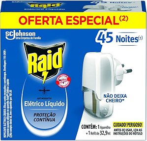 Inseticida Raid Liquido Aparelho c/ 1 Refil de 32,9ml