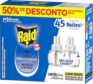 Inseticida Raid Liquido Refil 2 Unidades 32,9ml