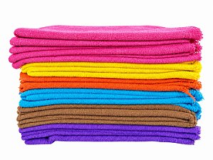 Pano De Chão Colorido 24 Batidas Unidade 49cm x 70cm (Cores Sortidas)