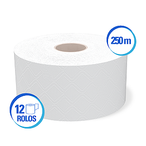 Papel Higiênico Rolo Scott® Puxe Central 250m - Caixa com 12 Rolos