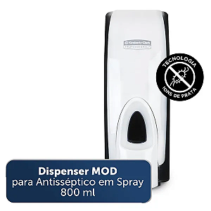 Dispenser para Álcool/Antisséptico em Spray MOD Manual 800ml - 1 Unidade