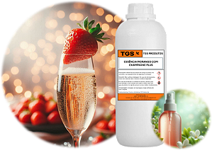 Essência Morango com Champagne Plus para fabricar desinfetante