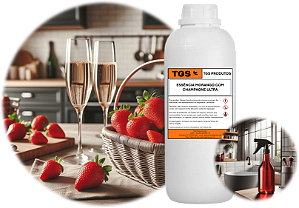 Essência Morango com Champagne Ultra para fabricar desinfetante