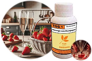 Essência Refil Morango com Champanhe para Difusor Varetas (Pronta para uso em até 8 m²)