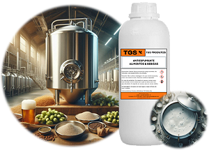 Antiespumante para Alimentos e Bebidas (fermentação, cosméticos, eliminação de espuma)