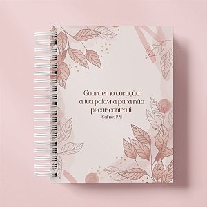 Caderno de Orações - Boho Folhas