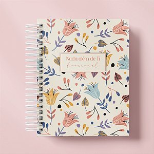 Agenda 2026 com Versículos | Agenda Personalizada | Floral Bege