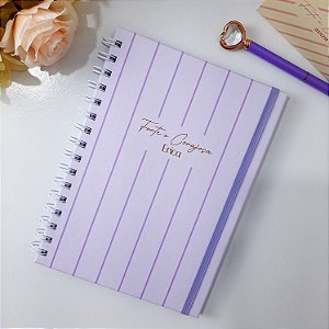 Caderno de Pregações Personalizado | Capa Dura | Cristão Feminino