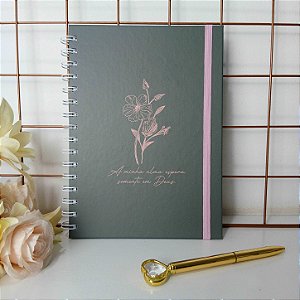 Caderno Pautado com Versículos – Personalizado A Minha Alma