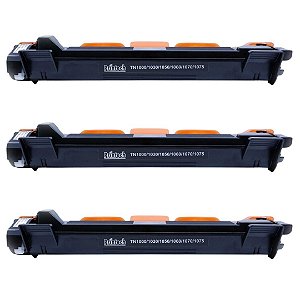 Kit 3 Toner Compatível Brother Tn1060 DCP1602 DCP1617 HL1202